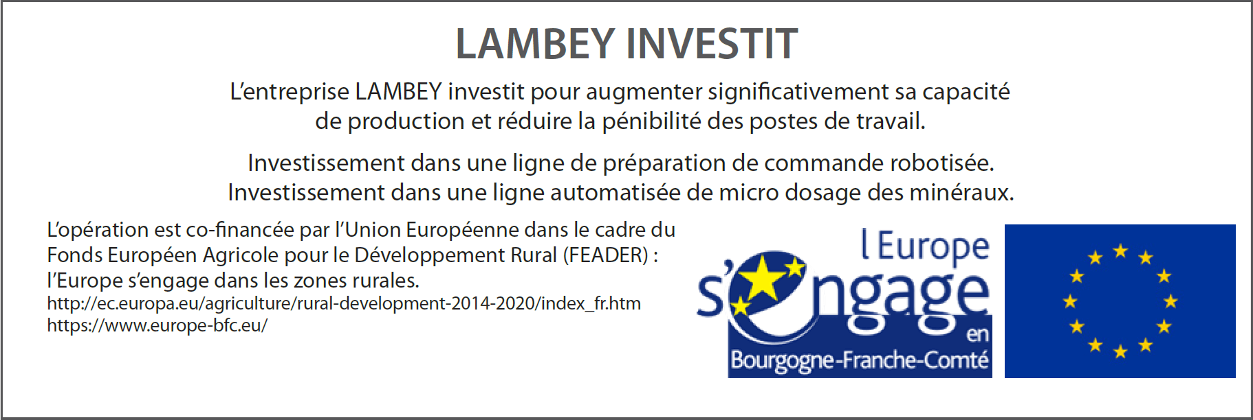 Lambey investit